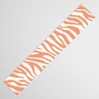 Coral Zebra Animal Print Table Runner Gallery Image 3