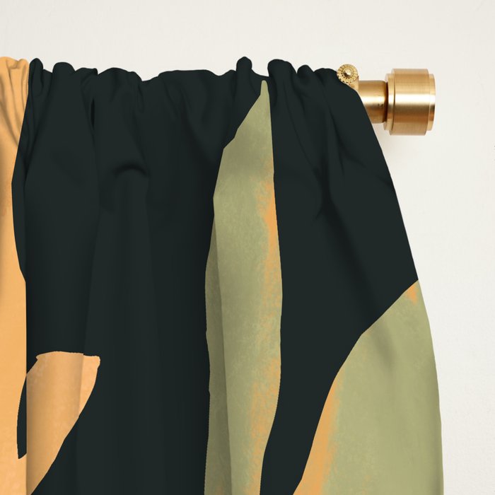 Minimal Abstract Art Deer Window Curtain Gallery Image 2