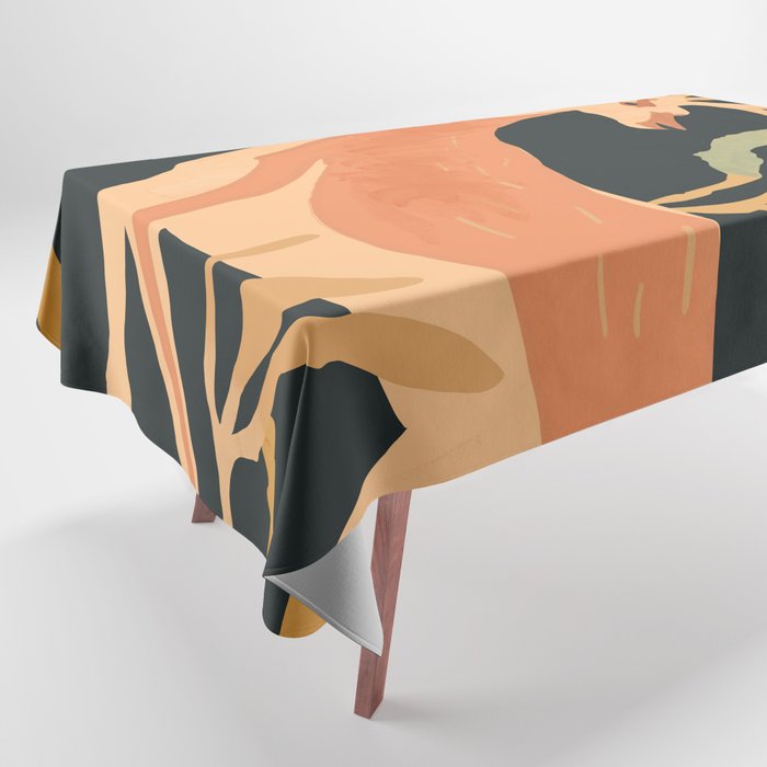 Minimal Abstract Art Deer Tablecloth Gallery Image 1