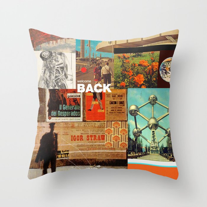 Welcome Back Throw Pillow Gallery Image 1