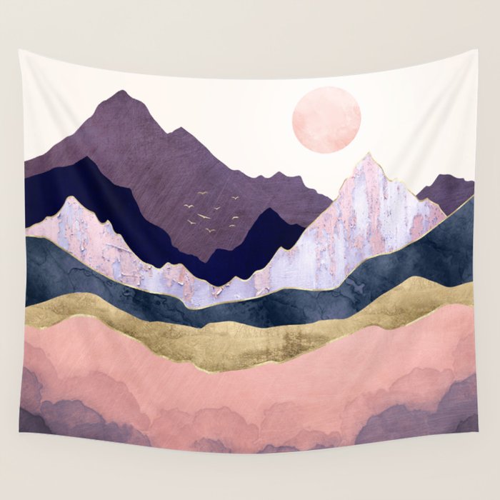 Mauve Mist Wall Tapestry Gallery Image 4