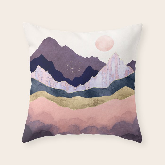 Mauve Mist Throw Pillow Gallery Image 6
