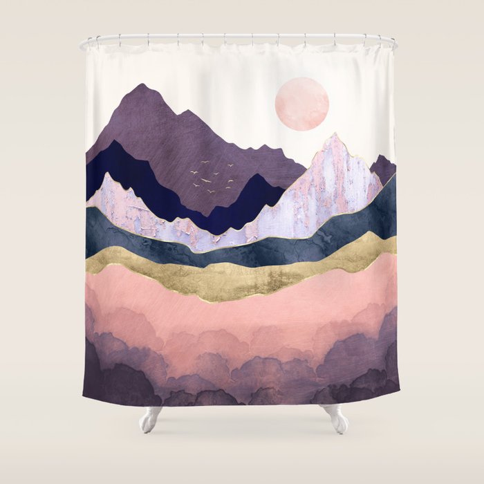 Mauve Mist Shower Curtain Gallery Image 1