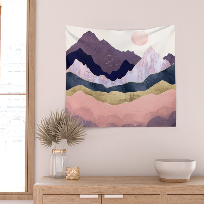 Mauve Mist Wall Tapestry Gallery Image 2