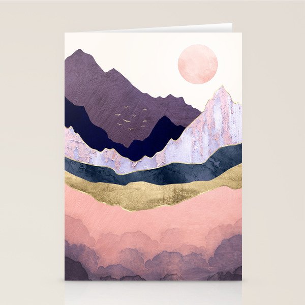 Mauve Mist Stationery Card Gallery Image 1
