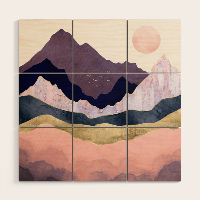 Mauve Mist Wood Wall Art Gallery Image 1