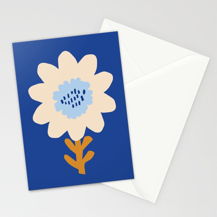 Sunflower - blue Stationery Card Gallery Image 2