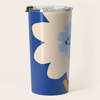 Sunflower - blue Travel Mug Gallery Image 3