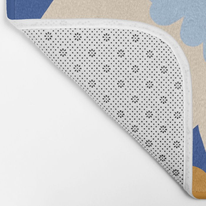 Sunflower - blue Bath Mat Gallery Image 2