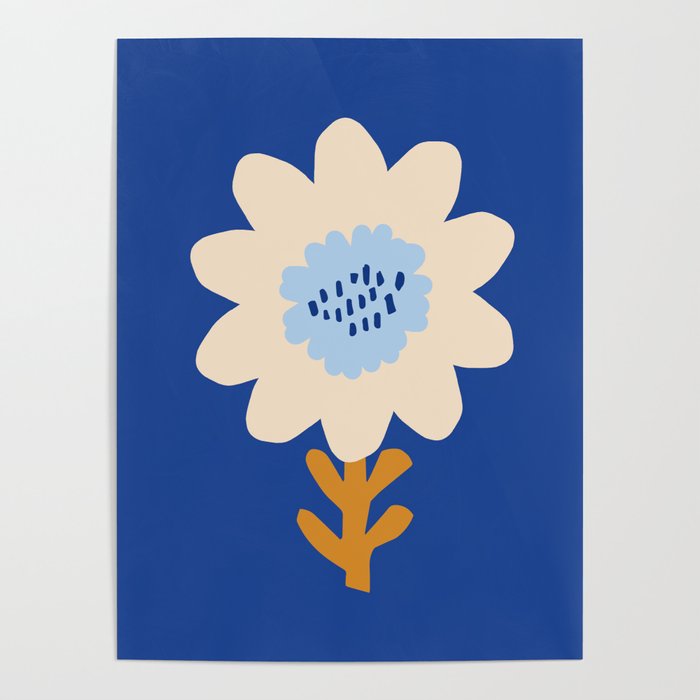Sunflower - blue Poster Gallery Image 4