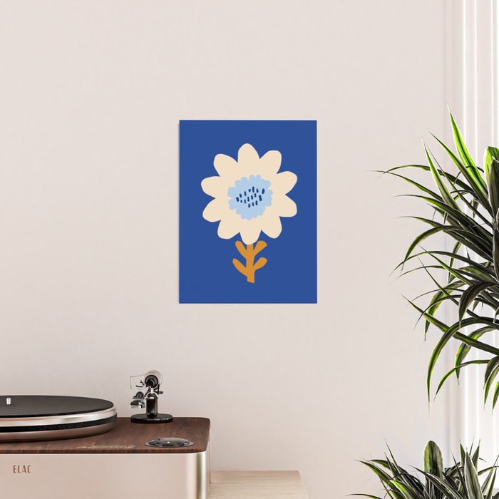 Sunflower - blue Poster Gallery Image 2