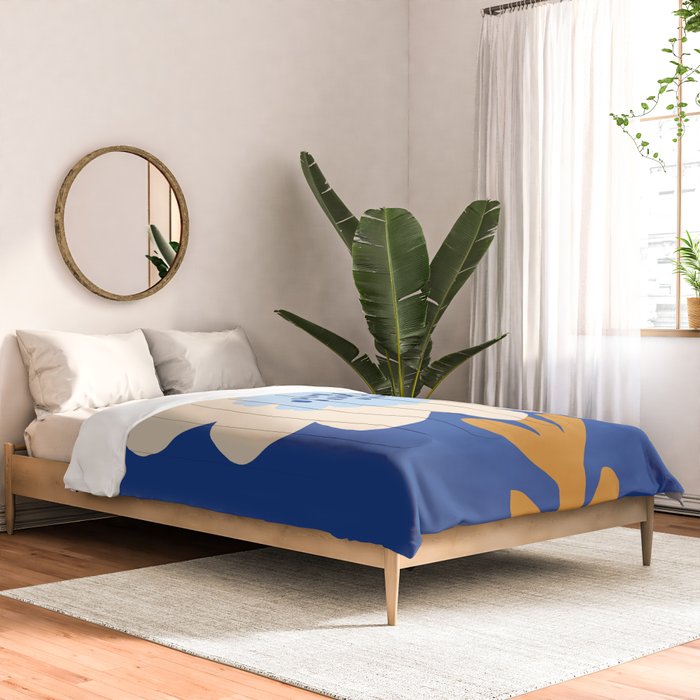 Sunflower - blue Comforter Gallery Image 2