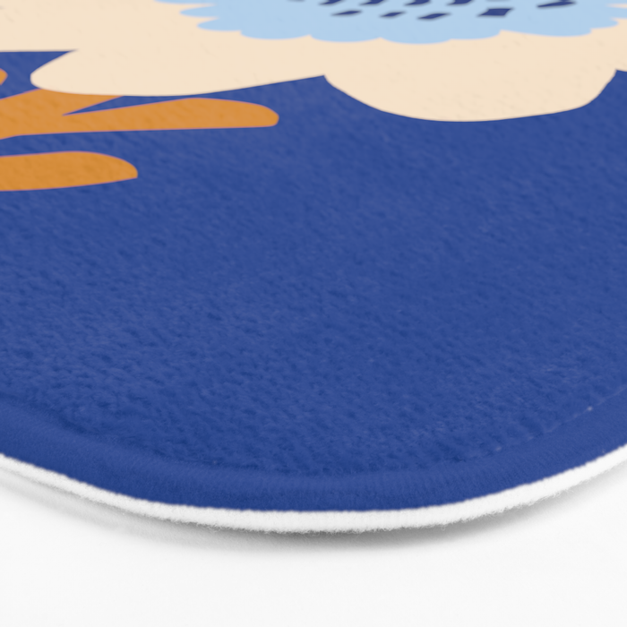 Sunflower - blue Bath Mat Gallery Image 3