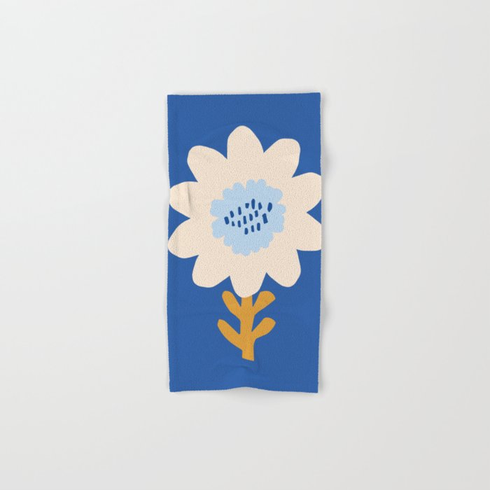 Sunflower - blue Bath Towel Gallery Image 1