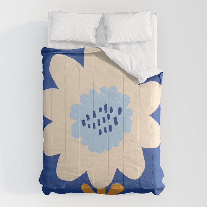 Sunflower - blue Comforter Gallery Image 1
