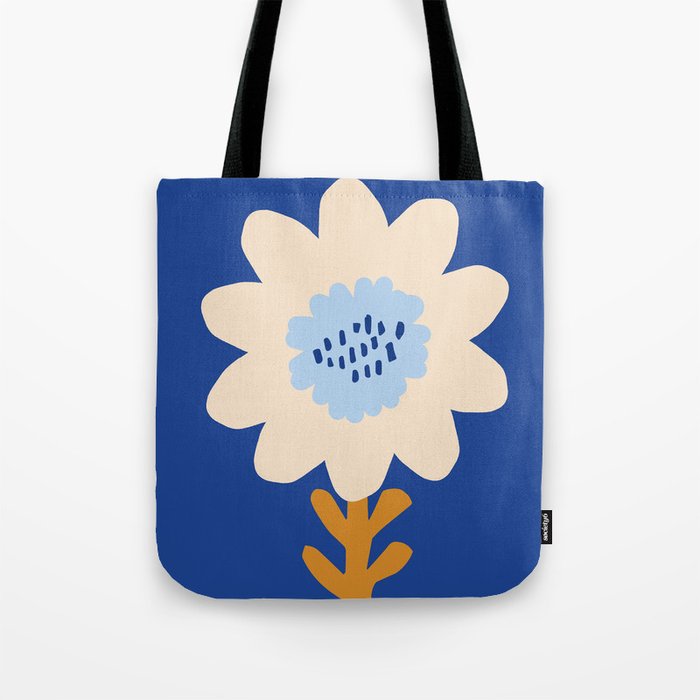 Sunflower - blue Tote Bag Gallery Image 1