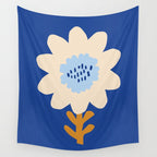 Sunflower - blue Wall Tapestry Gallery Image 4