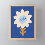 Sunflower - blue Mini Art Print Gallery Image 1