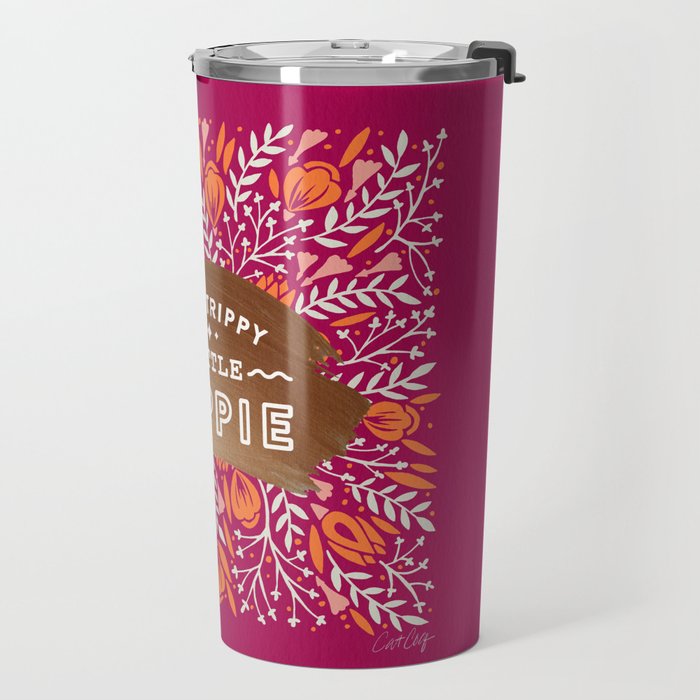 Stay Trippy Little Hippie - Fuchsia Palette Travel Mug Gallery Image 2