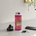 Stay Trippy Little Hippie - Fuchsia Palette Water Bottle Gallery Image 4