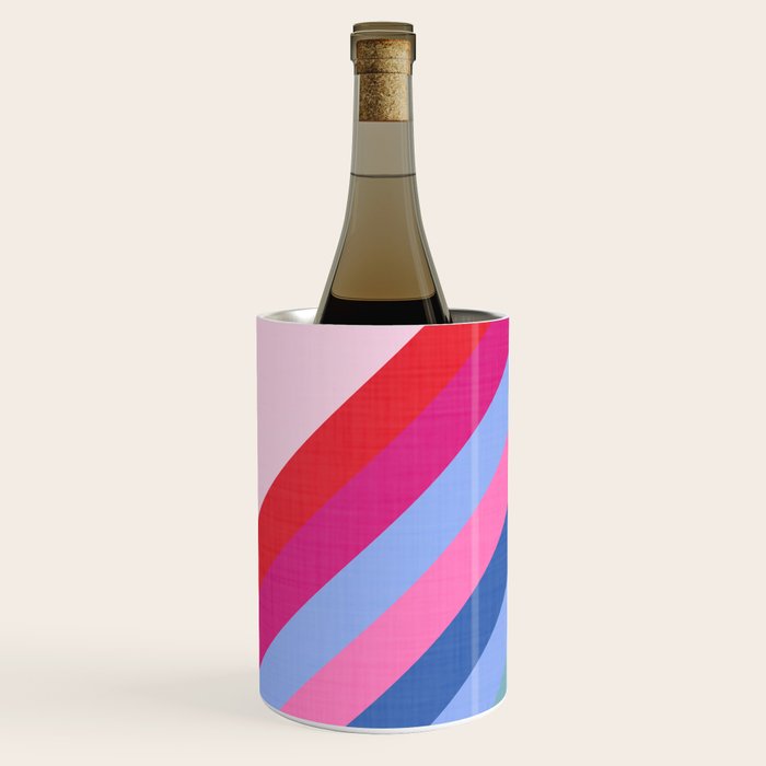 Chevron Christmas tree - pastel Wine Chiller Gallery Image 2