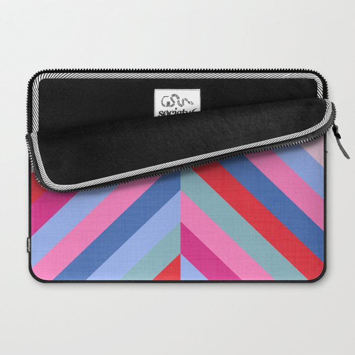 Chevron Christmas tree - pastel Laptop Sleeve Gallery Image 2
