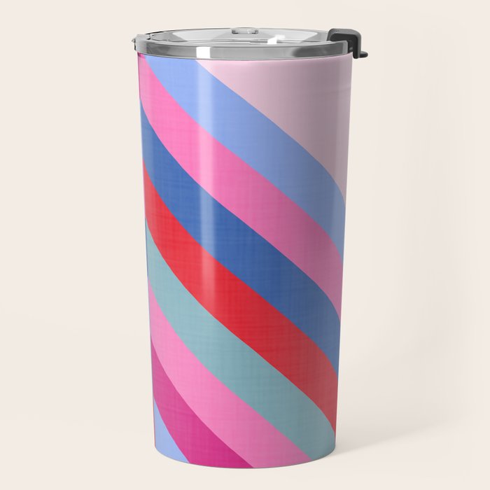 Chevron Christmas tree - pastel Travel Mug Gallery Image 2