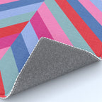 Chevron Christmas tree - pastel Rug Gallery Image 4