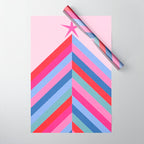 Chevron Christmas tree - pastel Wrapping Paper Gallery Image 1