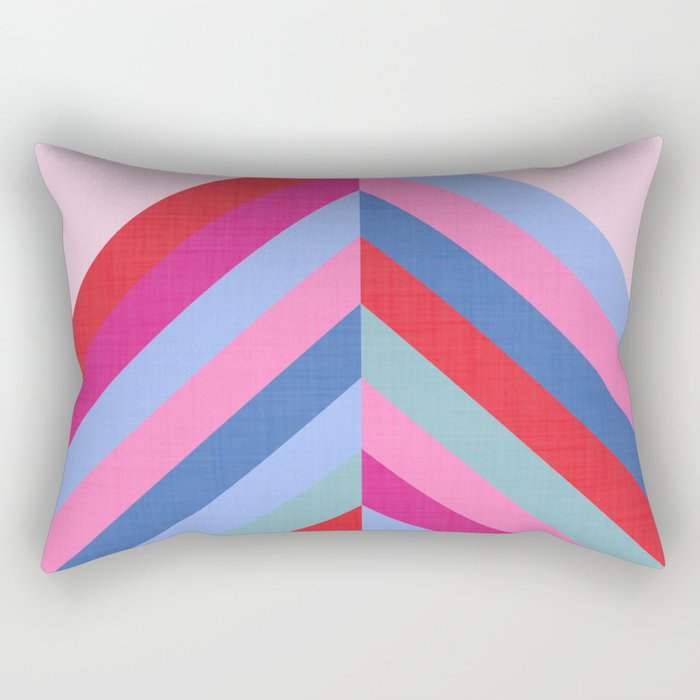 Chevron Christmas tree - pastel Rectangular Pillow Gallery Image 1