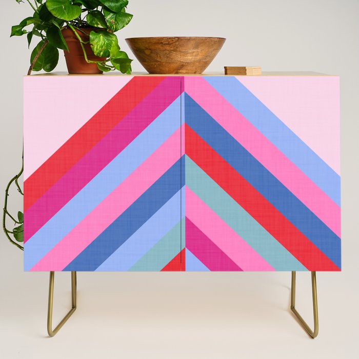 Chevron Christmas tree - pastel Credenza Gallery Image 1