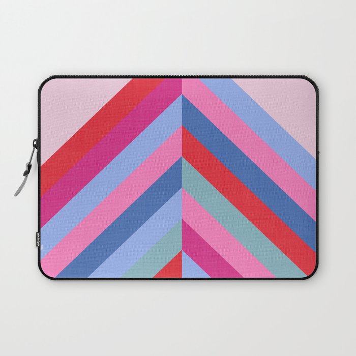 Chevron Christmas tree - pastel Laptop Sleeve Gallery Image 1
