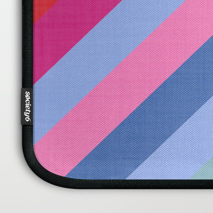 Chevron Christmas tree - pastel Laptop Sleeve Gallery Image 3