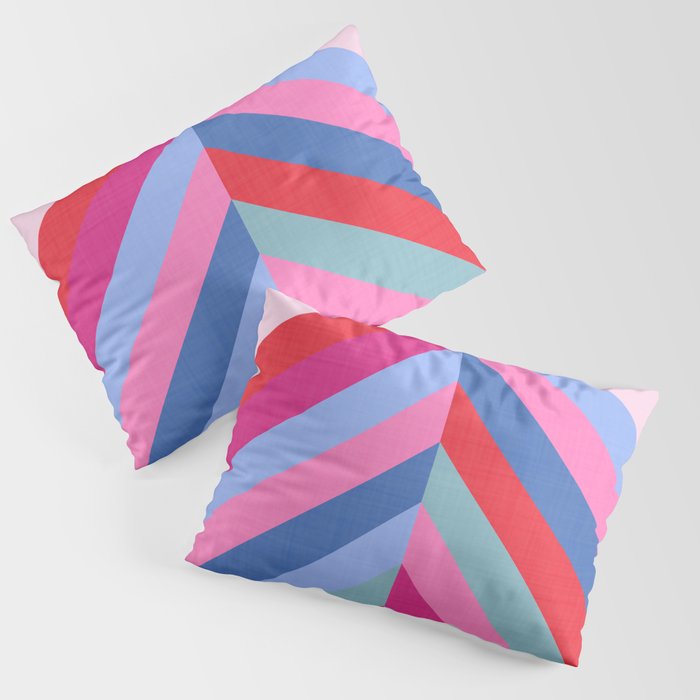 Chevron Christmas tree - pastel Pillow Sham Gallery Image 1