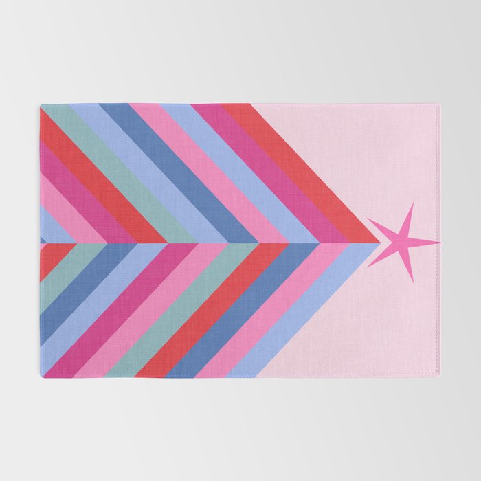 Chevron Christmas tree - pastel Rug Gallery Image 2