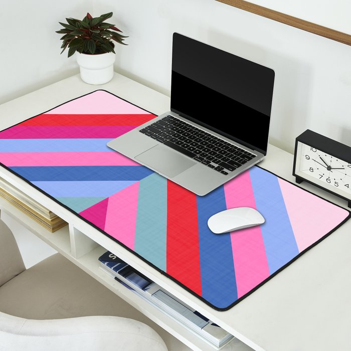 Chevron Christmas tree - pastel Desk Mat Gallery Image 2