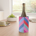 Chevron Christmas tree - pastel Wine Chiller Gallery Image 4