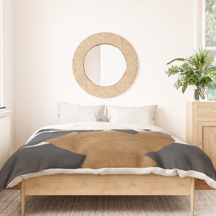 Abstract Art /Minimal Plant 144 Duvet Cover Gallery Image 3
