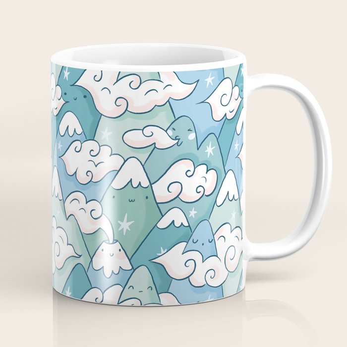 Cute mountains in clouds Coffee Mug Gallery Image 1
