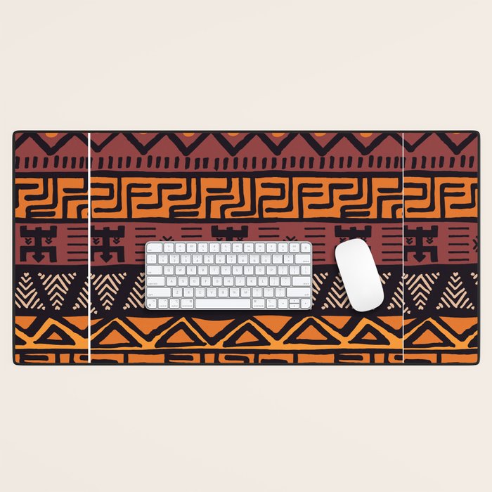 Tribal ethnic geometric pattern 021 Desk Mat Gallery Image 1