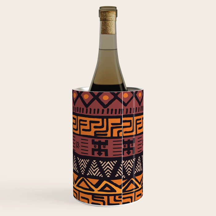 Tribal ethnic geometric pattern 021 Wine Chiller Gallery Image 3