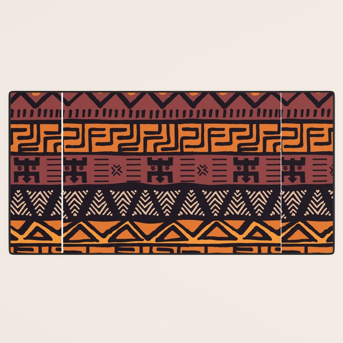 Tribal ethnic geometric pattern 021 Desk Mat Gallery Image 3