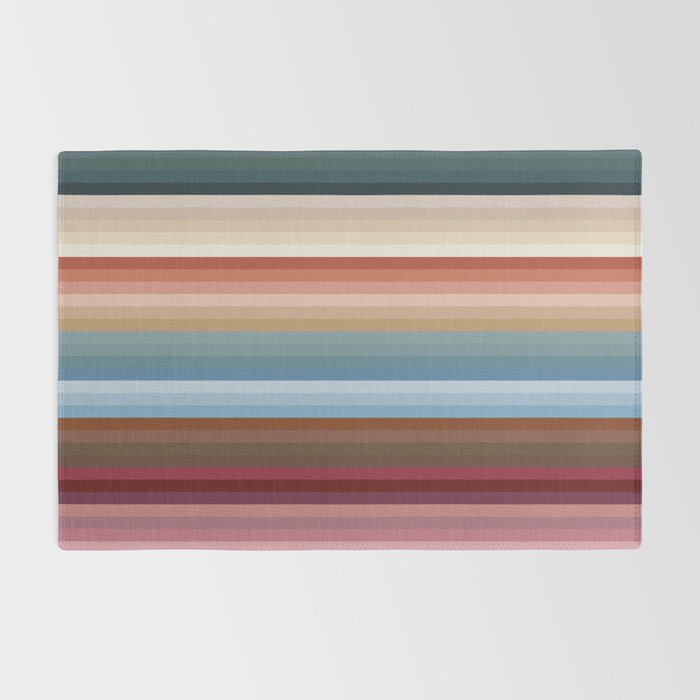 Multicolor Boho Stripes Rug Gallery Image 2