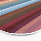 Multicolor Boho Stripes Bath Mat Gallery Image 3