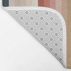 Multicolor Boho Stripes Bath Mat Gallery Image 2