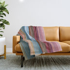 Multicolor Boho Stripes Throw Blanket Gallery Image 1