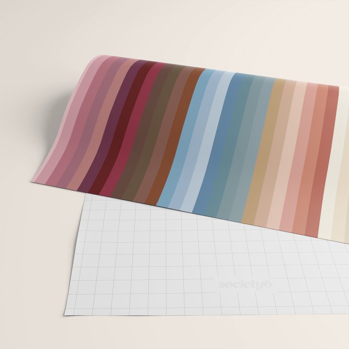 Multicolor Boho Stripes Wrapping Paper Gallery Image 2