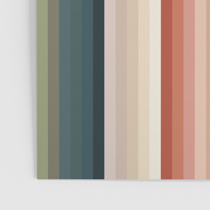 Multicolor Boho Stripes Poster Gallery Image 3