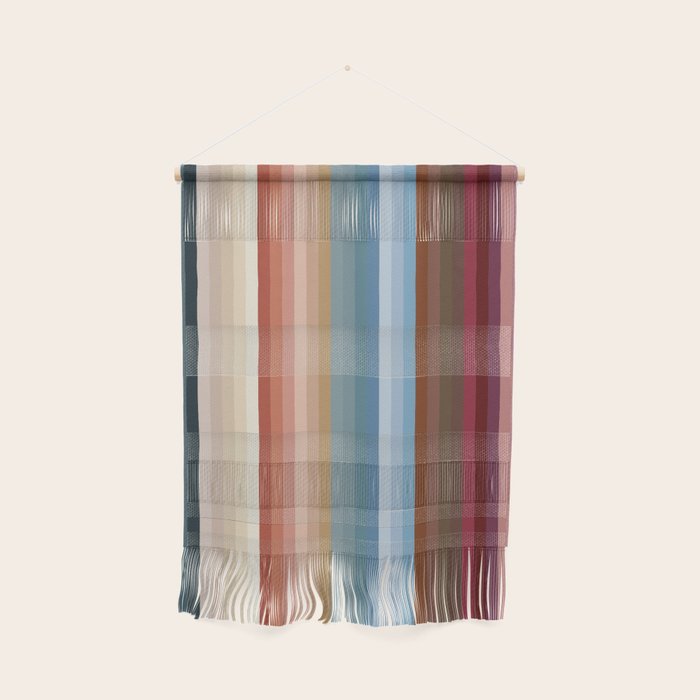 Multicolor Boho Stripes Wall Hanging Gallery Image 1