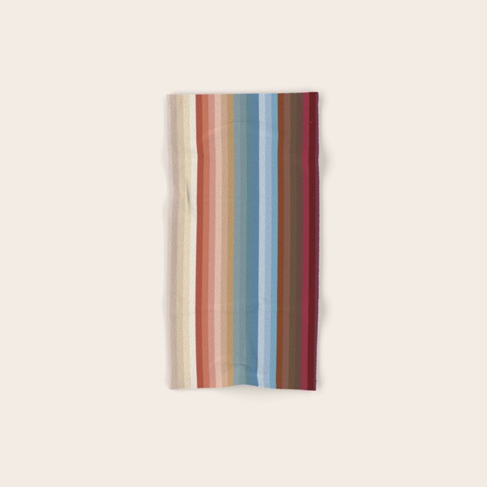 Multicolor Boho Stripes Bath Towel Gallery Image 1